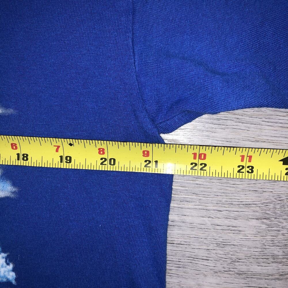 VTG Y2K Mens Adult Size Large Dolphins Nature Graphic T Shirt Blue Florida - Picture 4 of 5
